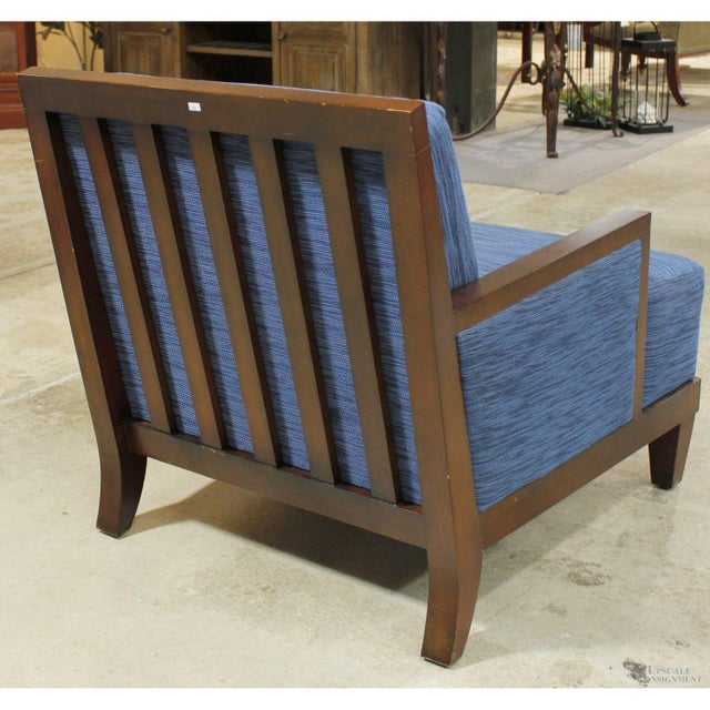 HBF 'Barbara Barry' Blue Lounge Chair - Blue For Sale - Image 4 of 5
