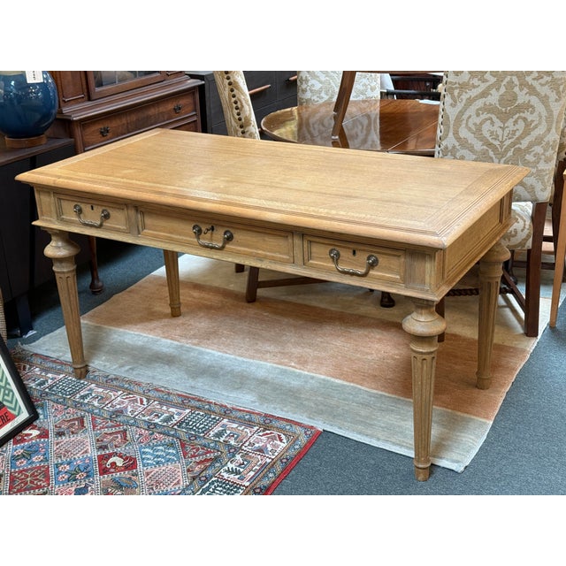 Restoration Hardware French Partner's Desk For Sale - Image 10 of 12