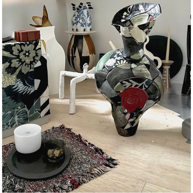 Red 2022 Shard Amphora No. 15 Contemporary Multicolor Ceramic Sculpture Chase Travaille For Sale - Image 8 of 13