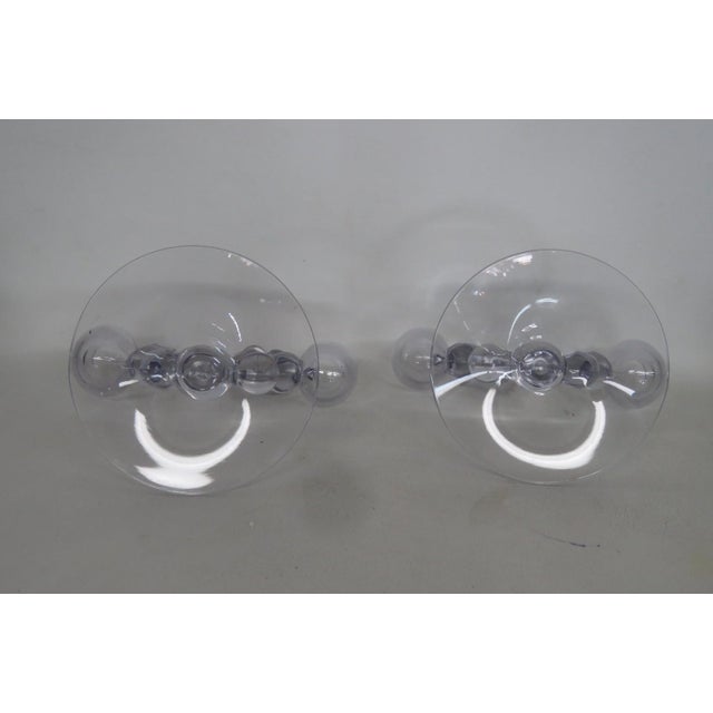 Imperial Glass Company Candlewick Stem 3400 Double Candle Holders 2pc Pair 5140b For Sale In Miami - Image 6 of 8