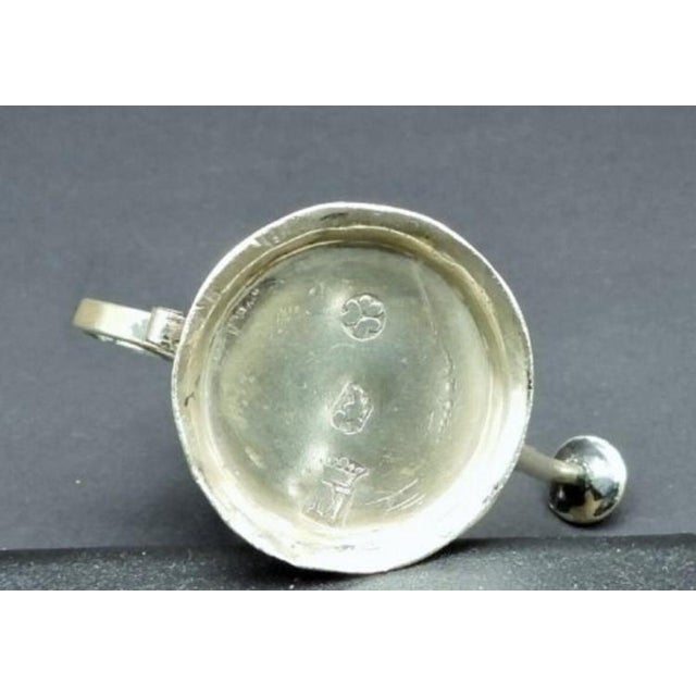 Antique Miniature French or Hanau Continental Silver W Niello Gardening Watering Can For Sale - Image 4 of 4