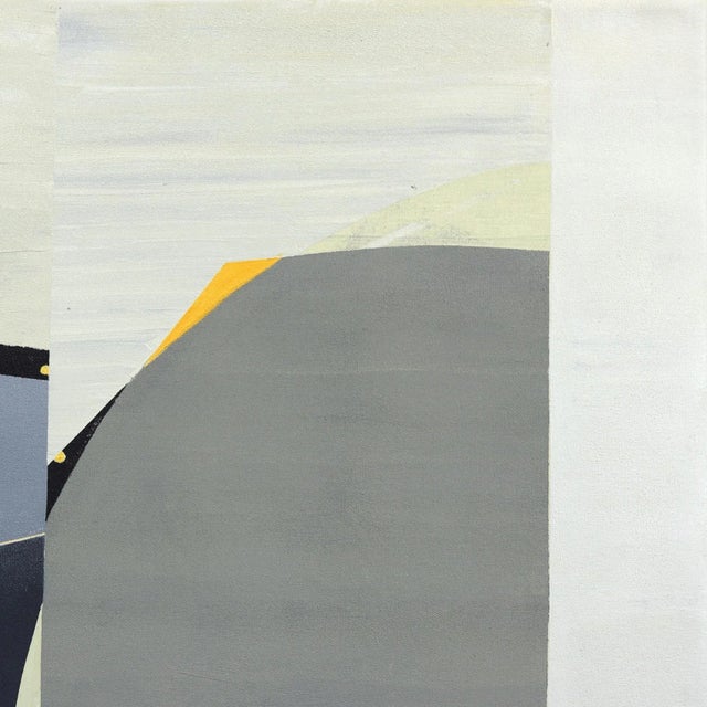 Mid-Century Modern "Adrift 2" Contemporary Original Modern Abstract Mixed-Media Painting by Heny Steinberg For Sale - Image 3 of 9