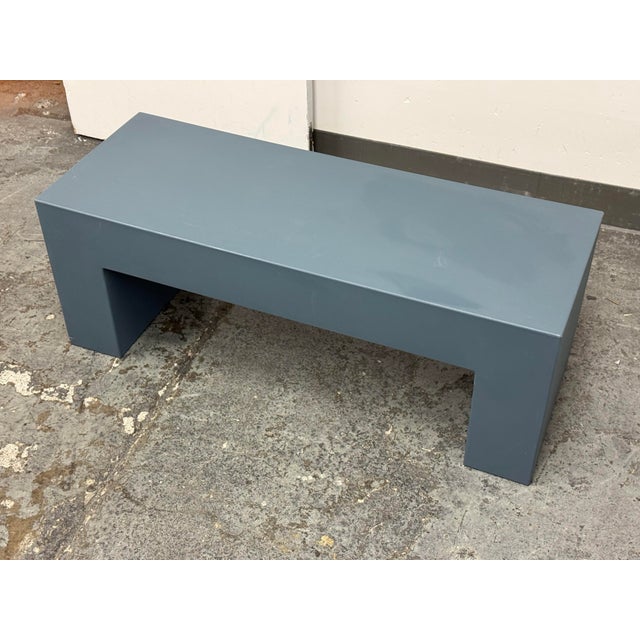 Modern Lella & Massimo Vignelli for Heller Vignelli Bench, Outdoor For Sale - Image 3 of 12