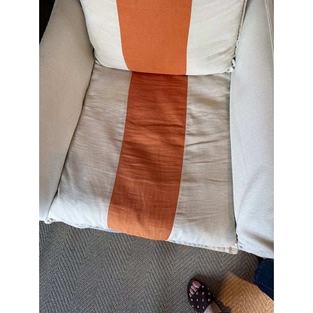 Textile Pair of Racing Stripe Chairs by Lee For Sale - Image 7 of 10