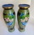 Pair of Asian Cloisonné Peacock and Peony Vases For Sale - Image 12 of 12