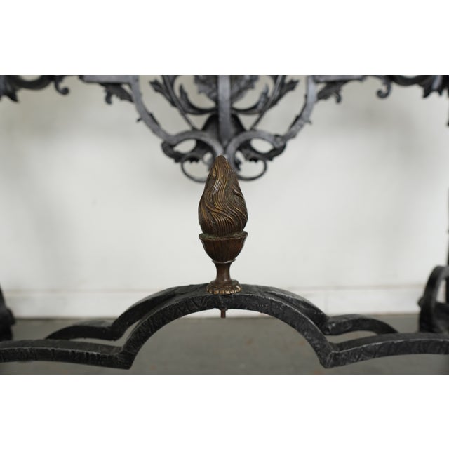 Vintage Neoclassical Console Table Attributed to Maitland-Smith For Sale - Image 11 of 14