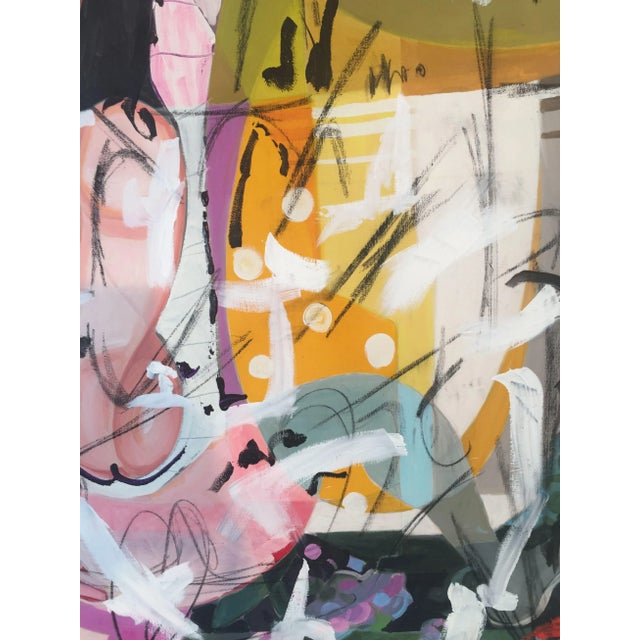 Abstract Expressionism Abstract Original Painting on Canvas by Gilbert/Sulander For Sale - Image 3 of 5