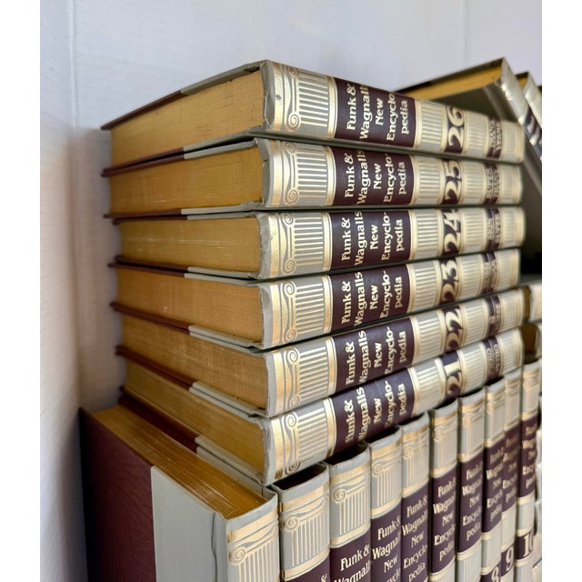 1980s Funk & Wagnalls Complete Encyclopedia Set of 30 Books With Atlas For Sale - Image 4 of 11