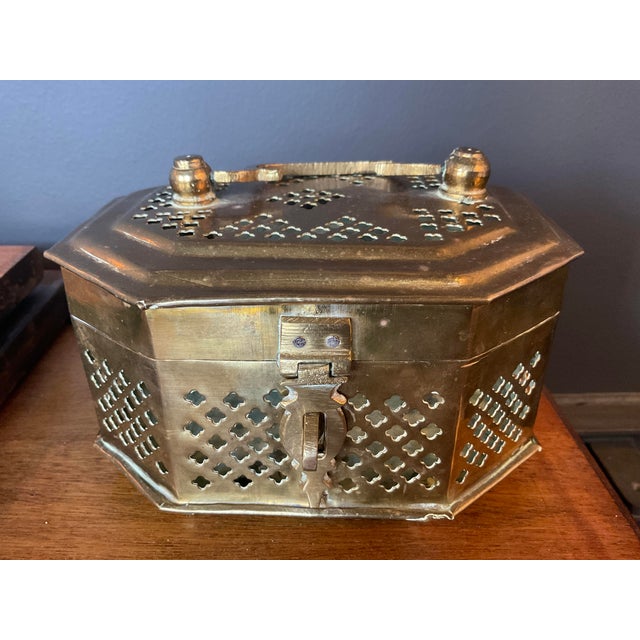Antique Brass Large Cricket Box For Sale In Raleigh - Image 6 of 18
