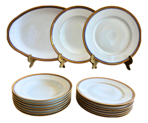 Vintage French Dinnerware Set, 1950s, Set of 15
