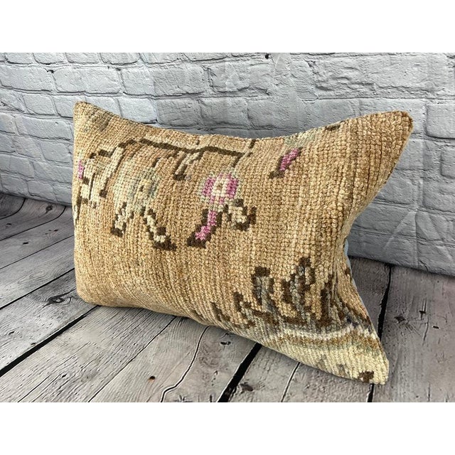 Vintage Pillow Case Turkish Rug Pillow Decorative Rug Pillow Dry cleaning only. PILLOW INSERT IS NOT INCLUDED