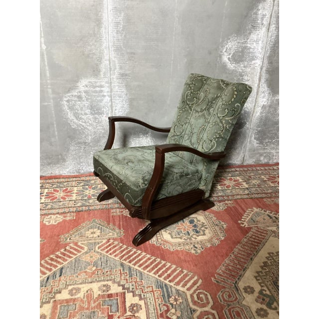 1930s Art Deco Rocking Chair, 1930s For Sale - Image 5 of 6