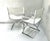 Mid 20th Century Mid 20th Century Moder Chrome & White Director - Campaign Style Chairs by Robert Kjer Jakobsen - Set of 2 For Sale - Image 5 of 7