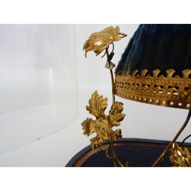 Blue Napoleon III Style Wedding Globe with Mirrors, 1800s For Sale - Image 8 of 11