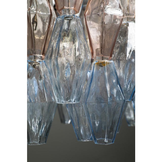 Venini Model Poliedri Chandelier by Carlo Scarpa for Venini, 1955 For Sale - Image 4 of 18