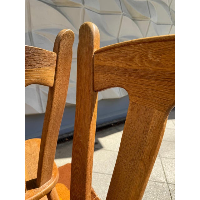 Brutalist Chair in Oak by De Puydt, 1960s For Sale - Image 9 of 12