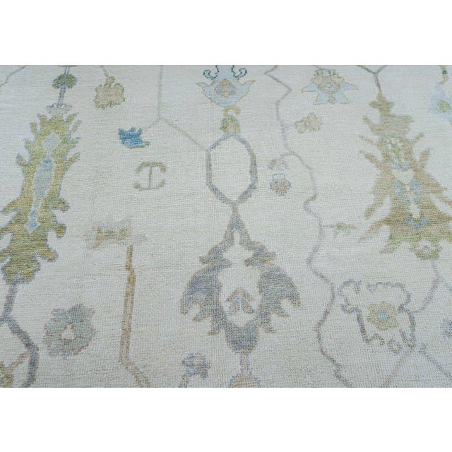 Turkish Oushak Rug 9'5" x 13'5" #20394 For Sale - Image 4 of 8