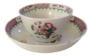 19th Century Chinese Export Tea Cup & Saucer