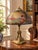 This stunning Antique Phoenix School Arts and Crafts Reverse Painted Lamp by Pittsburgh, c. 1920, features a beautifully...