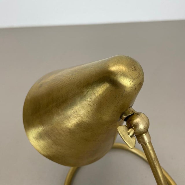 Mid-Century Modern Brass Table Light in the style of Rupert Nikoll, Austria, 1950s For Sale - Image 11 of 18