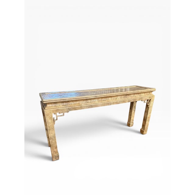 1978 John Widdicomb Chinoiserie Console Table For Sale - Image 12 of 14