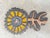 Ceramic Flower Wall Sculpture by Elisabeth Vandeweghe for Perignem, 1960s For Sale - Image 9 of 12