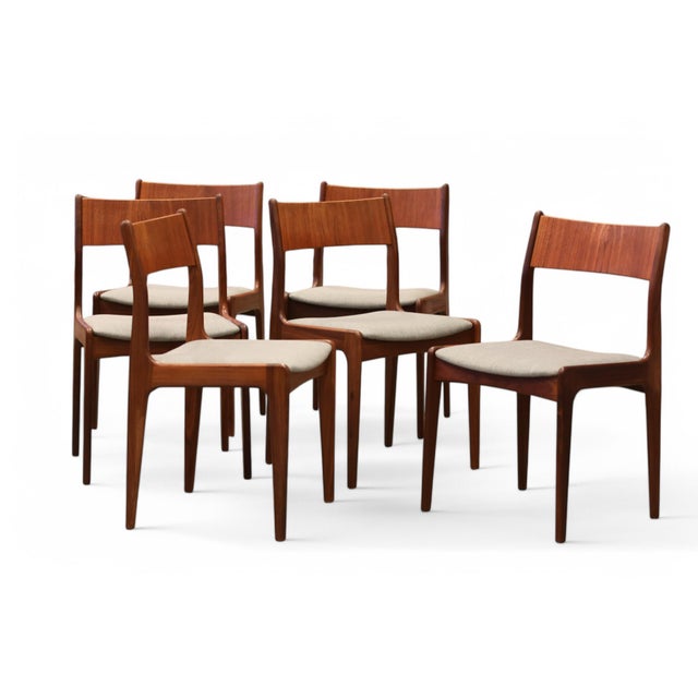 Chair in Teak from P. Westergaard Mobelfabrik, Denmark, 1960s, Set of 6 For Sale - Image 17 of 17
