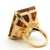 Vintage FFF Emerald-Cut Citrine Ring in 14k Yellow Gold, Size 6.75 For Sale - Image 9 of 12