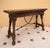 Spanish Drop-Leaf Console Table With Iron Stretchers, 1940s For Sale - Image 6 of 11