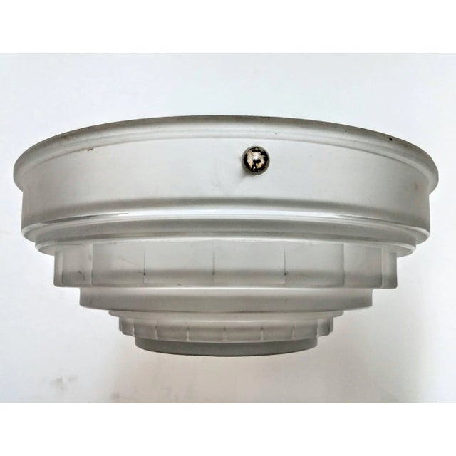 Mid 20th Century French Art Deco Flush Mount by Sabino For Sale - Image 5 of 7