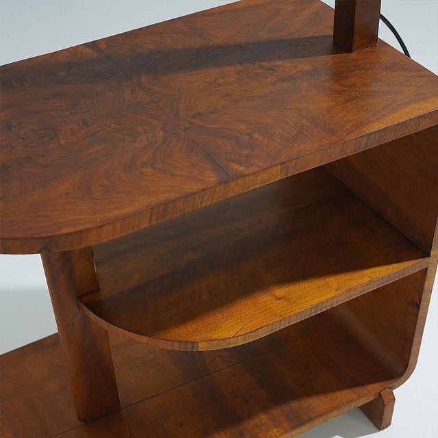 Floor Lamp with Burl Table, 1930s For Sale - Image 15 of 17