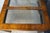 Mid Century Chinoiserie Matchbook Walnut Brass & Glass Extendable Dining Table For Sale - Image 13 of 15