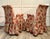 Pair of Vintage Skirted Swan Arm Chairs With Red Embroidered Textile For Sale - Image 11 of 15