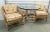Late 20th Century Late 20th Century McGuire Organic Modern Twisted Rattan Lounge Chairs and Table Set of 3 For Sale - Image 5 of 9