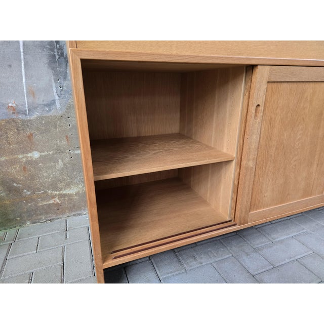 Vintage Cabinet and Secretaire in Light Oak by Hans J. Wegner for Ry Møbler, 1970s For Sale - Image 14 of 18