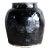 2010s Large Black Glaze Oil Pot For Sale