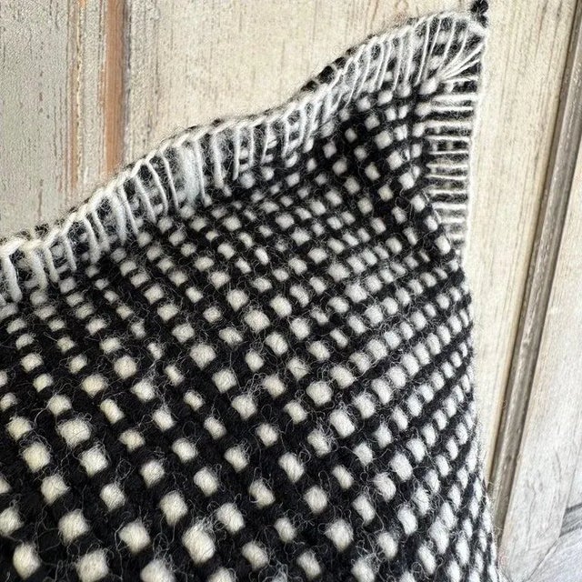 Billy Hand Made Wool Accent Pillow With Insert For Sale In Los Angeles - Image 6 of 8