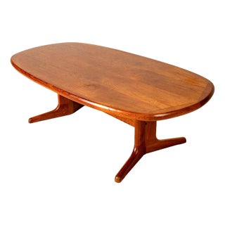 Vintage Solid Teak Danish Modern Coffee Table Nordic Furniture of Ontario MCM For Sale