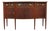English Serpentine Hepplewhite Mahogany Banded & Inlaid Sideboard C1920 For Sale