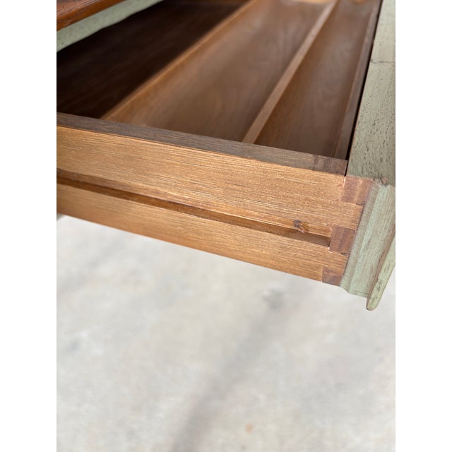 Heritage Furniture Heritage Grand Tour Country French Style Walnut Writing Desk For Sale - Image 4 of 16