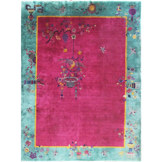 Antique Art Deco Rug For Sale - Image 12 of 12