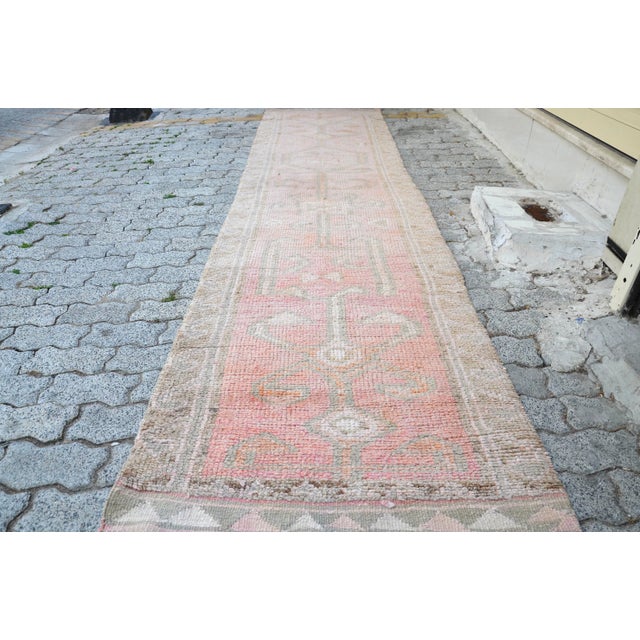 Tribal 1960s Vintage Hand-Knotted Runner For Sale - Image 3 of 11