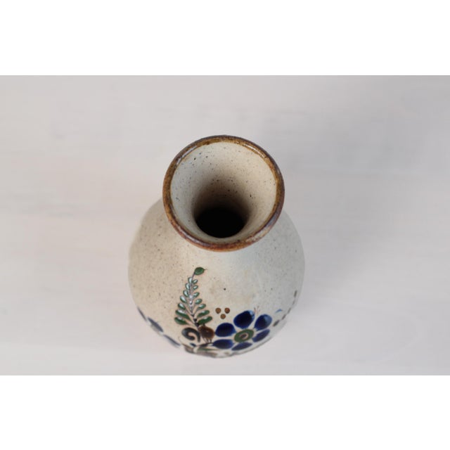 Vintage Mexican Tonala Pottery Vase For Sale - Image 12 of 12