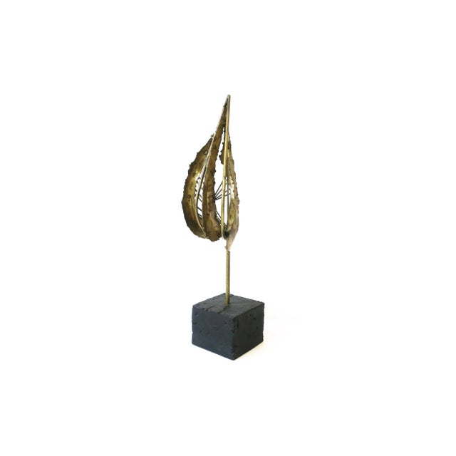 Metal Modern Brutalist Brass Sculpture, Ca. 1960s For Sale - Image 7 of 13