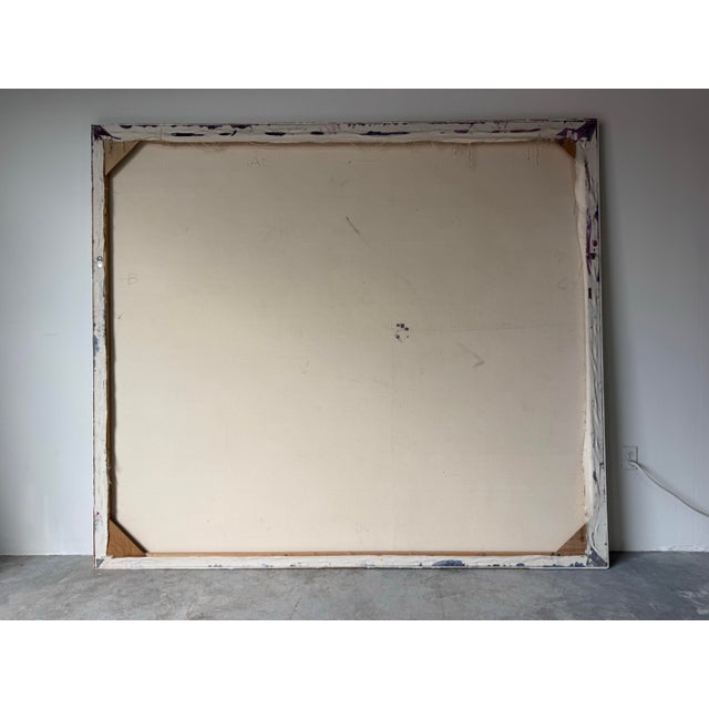 Oversized- 1986 Philip Alcock Expressionist Abstract Acrylic on Canvas Painting For Sale - Image 12 of 12