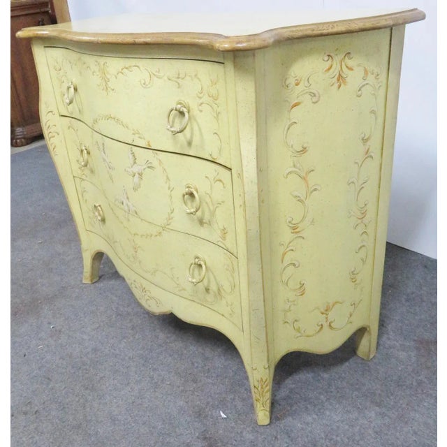 French Mid 20th Century Drexel French Style Decorated Commode For Sale - Image 3 of 8