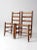 Antique Splint Weave Seat Chairs Pair For Sale - Image 10 of 13