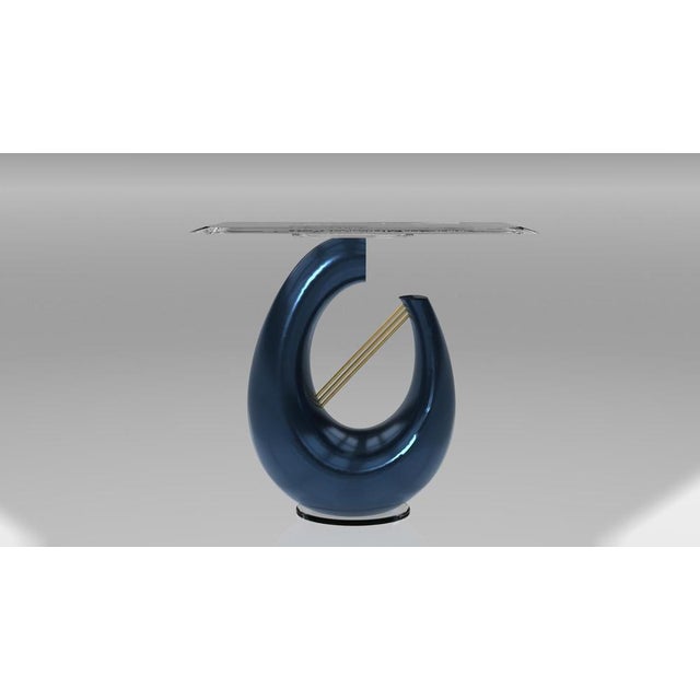 Ebe Lunar Blue Console Table from Eje-Design For Sale - Image 10 of 10