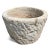 Old vintage solid stone large round bowl from India. Rustic rough texture. Wonderful for outdoor or indoor use / display....
