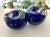 Glass Vintage Blue and Amber Glass Apple Shaped Bookends, a Pair For Sale - Image 7 of 9